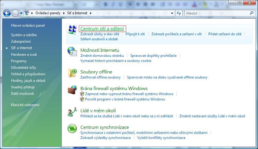Centrum sítí a sdílení